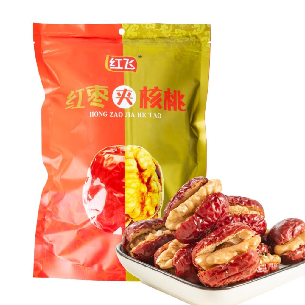 Amazon.co.jp: 紅棗夾胡桃 258g 胡桃入りナツメ 夏目 超大粒棗